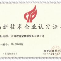 高新技術(shù)企業(yè)認(rèn)定證書(shū)